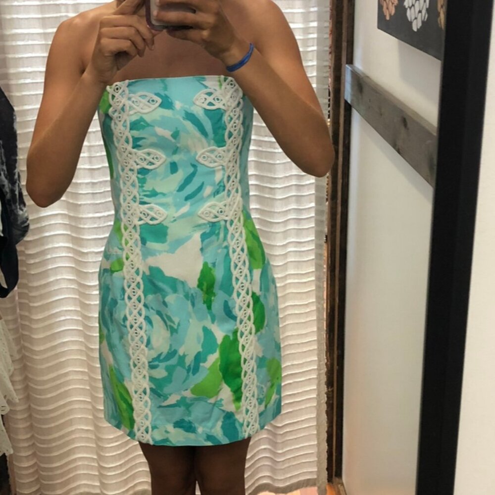 Strapless Lily Pullitzer Garden Dress